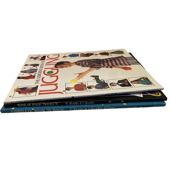 Usborne Books Set of 3 - Complete Book of Magic - Magic Tricks -Book of Juggling - Picture 2 of 4